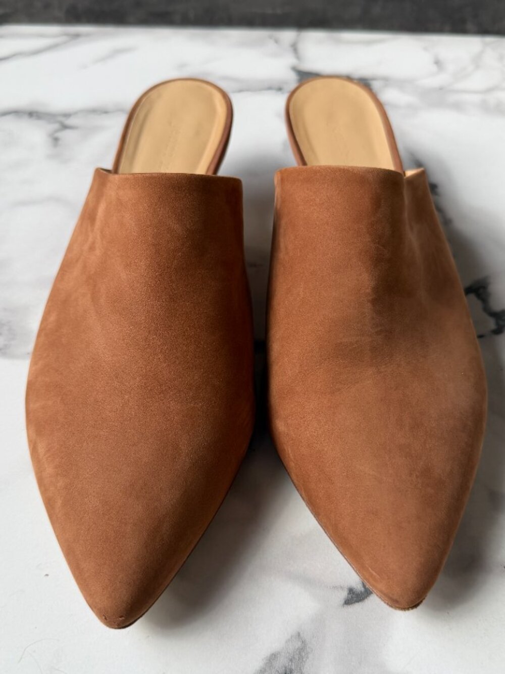 Jenni Kayne Walnut Oiled Leather Mules Size 41 - Picture 4 of 12
